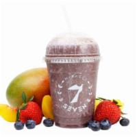 Miracle 7 Smoothie · Our miracle 7 smoothie combines 7 superfoods acai, cacao, chia seeds, goji berries, lucuma, ...