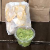 Guac & Chips snack bag · 4oz guacamole with chips -single serving