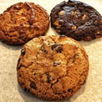 Fresh Baked Cookies · Chocolate Chip; Triple Chocolate; or Peanut Butter