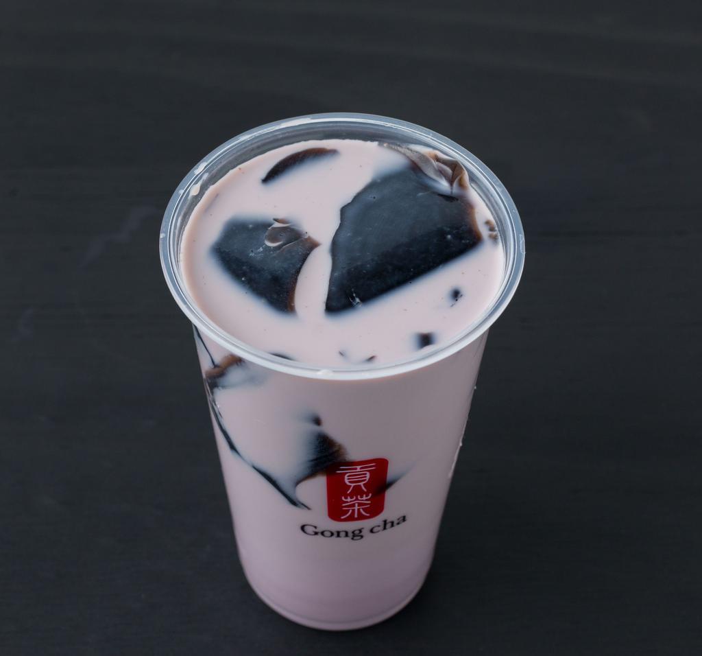 Taro Milk Tea · Hot drinks are only available in the medium size.