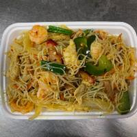 94. Singapore Rice Noodles · Spicy. Stir fried noodle dish.