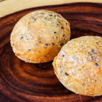 Sweet Rice Donut · A rice-based donut filled with traditional Korean red bean dessert paste. Contains wheat, milk