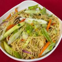 Hakka Noodles (Choose your Protein) · Hakka noodles are thin, flat noodles made from unleavened dough made with wheat flour. We co...