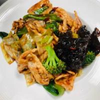 Chicken with Mix Vegetables · White meat. Stir fried chicken with a mixture of vegetables over rice. Served with choice of...