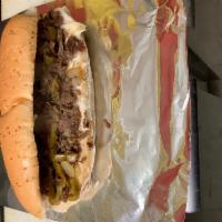 Cheese Steak · Onions, peppers, mayo, & cheese