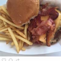 Bacon Cheeseburger with Fries · 
