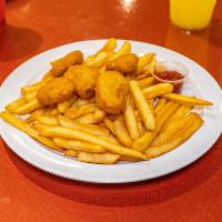 Kids Chicken Nuggets · Served with French fries, and soda or juice.

