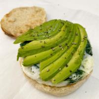 Sam's Special Sandwich · 3 egg whites, salt and pepper, spinach, and freshly sliced avocado. Power packed protein. Ve...