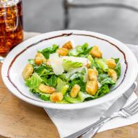 The Caesar Salad · Romaine lettuce, Parmigiano-Reggiano, croutons and Caesar dressing. Note: We cannot customiz...