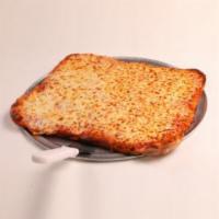 Sicilian Pizza · 16 by 16. Extra large. A thicker, crispy square crust.
