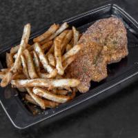 Queen B Catfish · Delious fried catfish & fries seasoned to perfection served with a side of Texas toast.