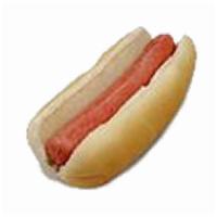 Regular Hot Dog · Nathan's Famous 100% Beef skinless hot dog
Served in a white seedless bun