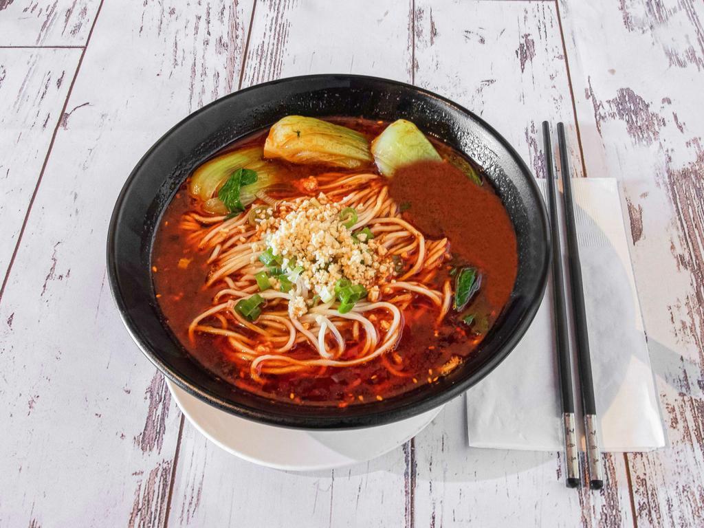 Ns01. Dan Dan Noodle Szechuan Style Soup · Hot and spicy.