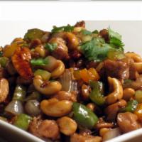 Chicken with Cashew Nuts · Served with steamed rice. 
