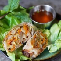 Vegetarian Spring Roll (GF) (4 pieces) · 4 pieces. Carrot, cabbage and mushroom. Fresh and daily homemade spring roll. 1 piece. Nuoc ...
