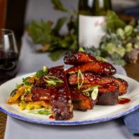 BBQ Ribs · pork spare ribs, broccoli kimchi slaw, asian bbq