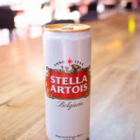 Stella Belgian Pilsner  · [5.0% ABV] Stella Artois (Belgium) crisp, full-bodied, bitter. 
Must be 21 to purchase.