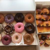 Love PK · 1 dozen assorted donuts, 1 dozen sausage rolls, 1 dozen donut holes mix.