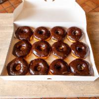 1 Dozen Chocolate Glazed Donuts · 