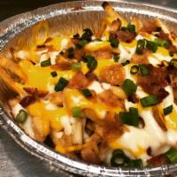 Loaded Fries · 2 types of cheese and bacon
