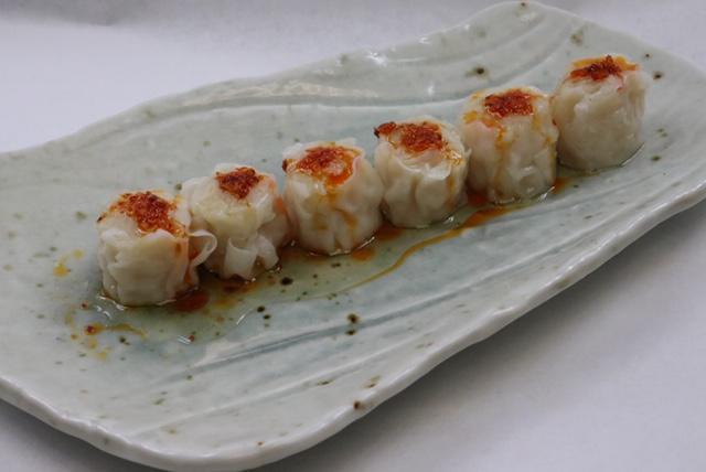Ebi Shumai · Steamed shrimp dumpling.