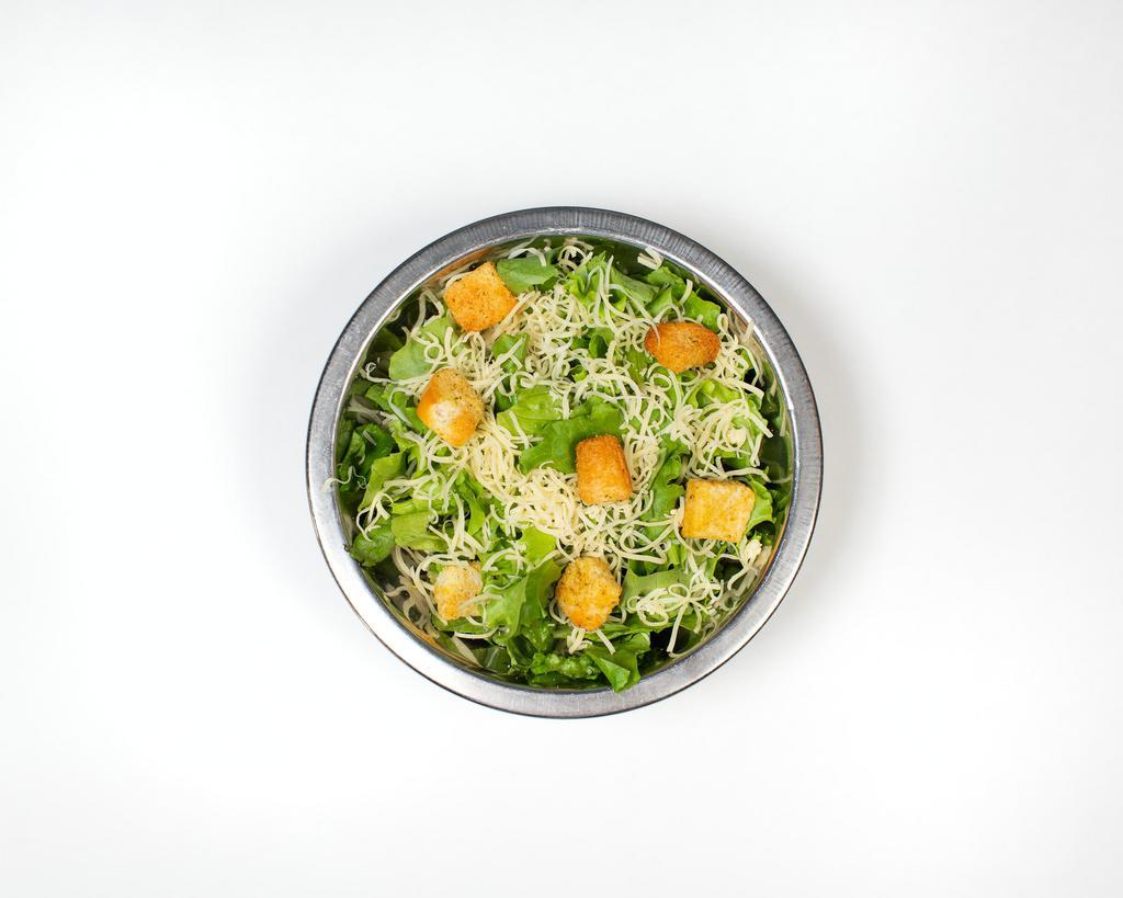 Caesar Salad · Romaine lettuce, croutons, fresh Parmesan and Caesar dressing.