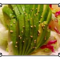 Avocado Salad · Served with Japanese ginger dressing.