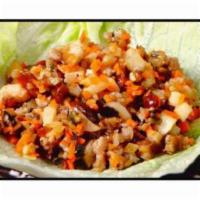 Lettuce Wrap · Chicken and vegetable sauteed with Thai sauce in a lettuce bowl.
