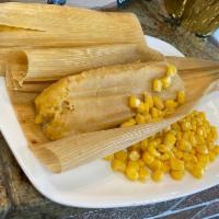 Tamal de Elote  · a Mexican dish of fresh sweet corn  wrapped in cornmeal dough and steamed or baked in a corn...