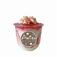 Strawberry Bingsoo (in store order only) · FRESH MILK SHAVED ICE ,FRESH STRAWBERRY ,CONDENSED MILK,WHIPPED CREAM