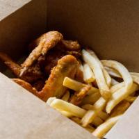 Chicken Wings Special Box · Served with fries and a can of soda. 