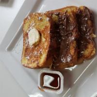 Nutella French Toast · 3 slices covered with nutella.