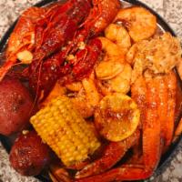 Tuesday special · Includes 1corns, 2 potatoes, 1/2 lb, snow crab leg, 1/2 lb. shrimp no head.1/2 lb crawfish 