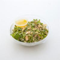 Quinoa Salad · Quinoa, arugula, pomegranate seed, slivered almond, extra virgin olive oil and lemon vinaigr...