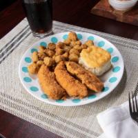 3. Three Piece Chicken Tender Combo · Three Piece Chicken Tender and Comes with regular, side, drink and 1 biscuit or Hawaiian bre...