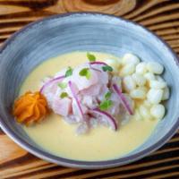 Ají Amarillo Ceviche · Peruvian yellow pepper. Marinated lightly in lime juice and seasoned with Peruvian limo chil...