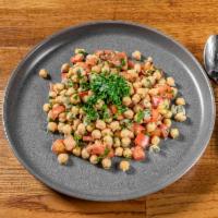 Chickpea Salad · Pre-packaged. Fresh Chickpeas mixed with Italian Parsley, Fresh Tomatoes, Fresh Lemon Juice,...