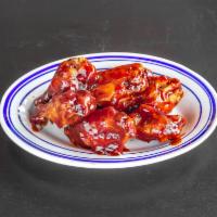 Chicken Wings · Bacon BBQ or Buffalo sauce. Served with ranch.