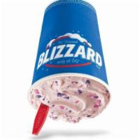 Cotton Candy Blizzard® Treat		 · Cotton candy sprinkles blended with creamy DQ® vanilla soft serve blended to Blizzard® perfe...