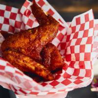 Wings · The best of both worlds. You the whole wing- drumette, wingette, and the crunchy tip. Comes ...