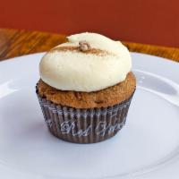 Carrot Cake Cupcake · A spiced cake with shredded carrot and whole pecans topped with our renowned whipped cream c...