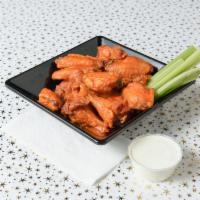 The Birds · A Hitchcock-sized helping of jumbo bird wings dipped in your choice of sauce. With bleu chee...