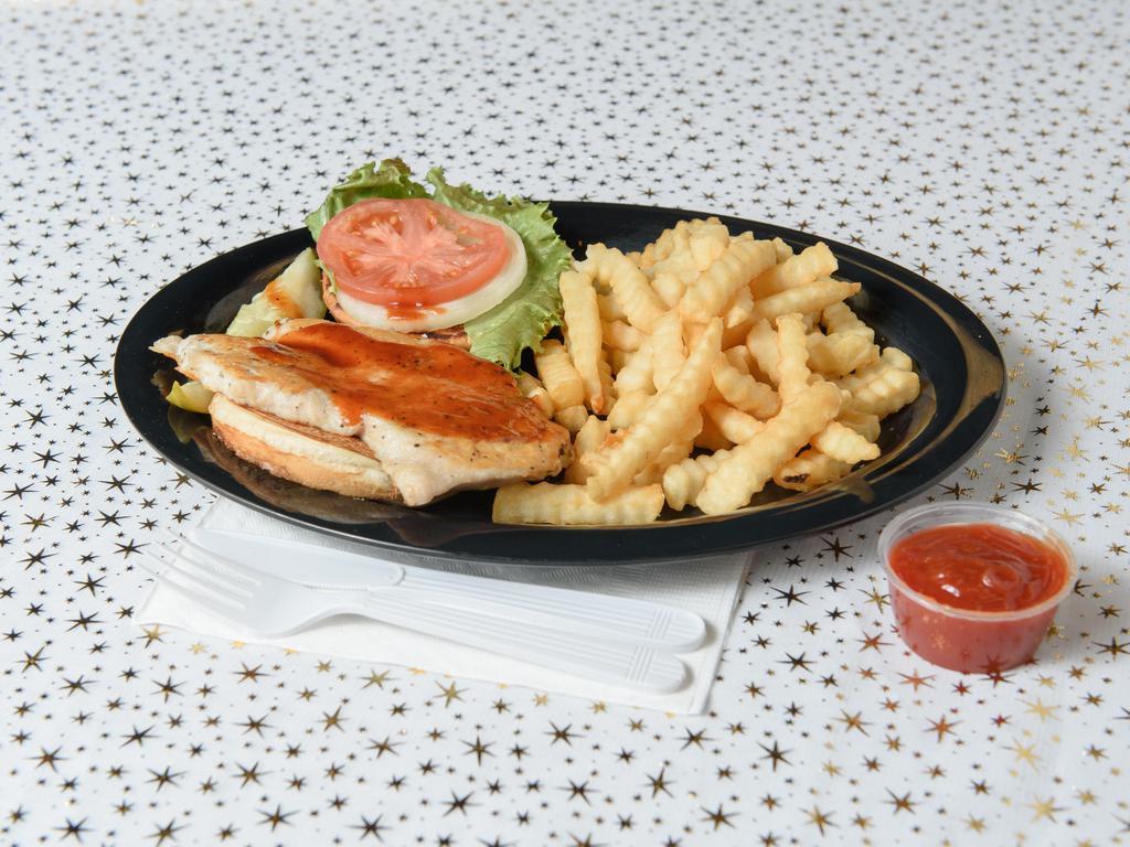 Marilyn’s Grilled Chicken  Sandwich · Voluptuous chicken in our own savory marinade or BBQ. 