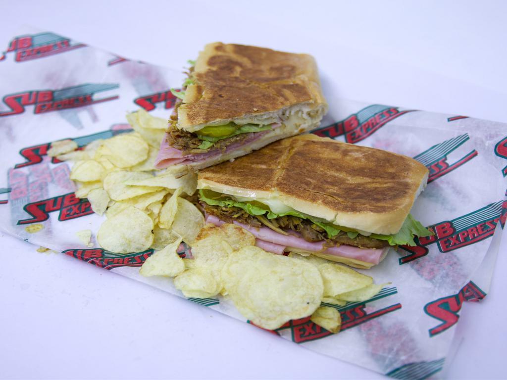 1. Cubano Sandwich · Ham and cheese sandwich. 