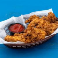 Fresh Fried Chicken Tenders · Fresh chicken tenders marinated then tossed in flour and fried to perfection, can be served ...
