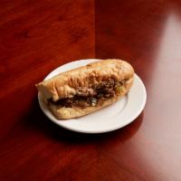 The Regular Feelin Sub · Chopped steak, grilled onions and melted white American Cheese.