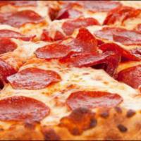Meat Lovers Pizza · Beef, ham, pepperoni, Italian sausage and extra cheese.