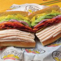 Surfin Bird Sandwich · Turkey, avocado, bacon and cream cheese.
