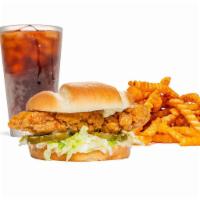 Chicken Sandwich Combo · A Crispy Chicken Tender Sandwich or Nashville Hot Chicken Tender Sandwich with your choice o...