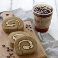 Mocha Roll Cake · One of our favorite roll , made with mocha roll with rich mocha cream inside.